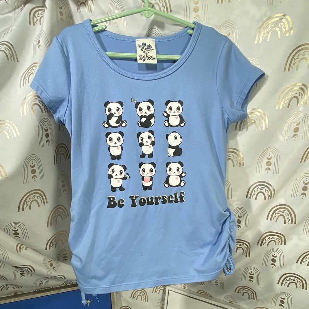 Lily Bleu Sky Blue Panda Graphic Tee